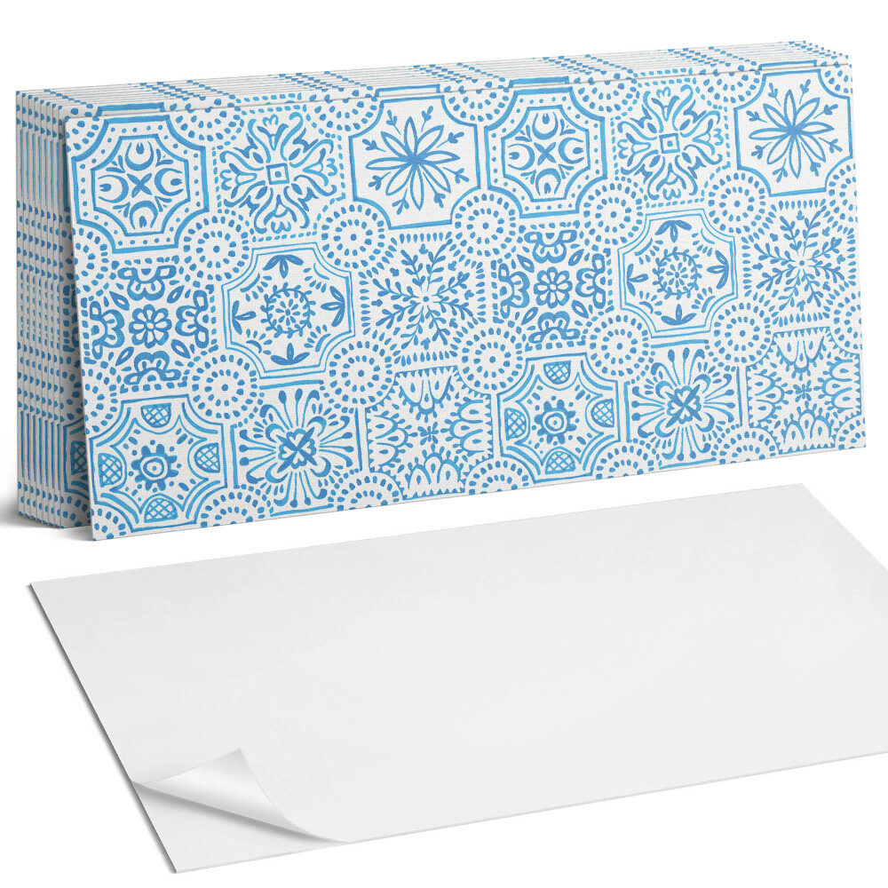 Nástěnný panel za linku Kostkované keramické vzory