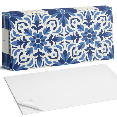 Samolepící panel na zeď Květinový vzor s listy