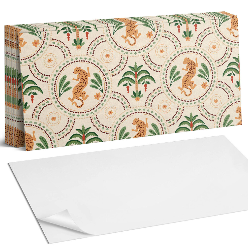 Nástěnný panel za linku Tropický leopardí vzor