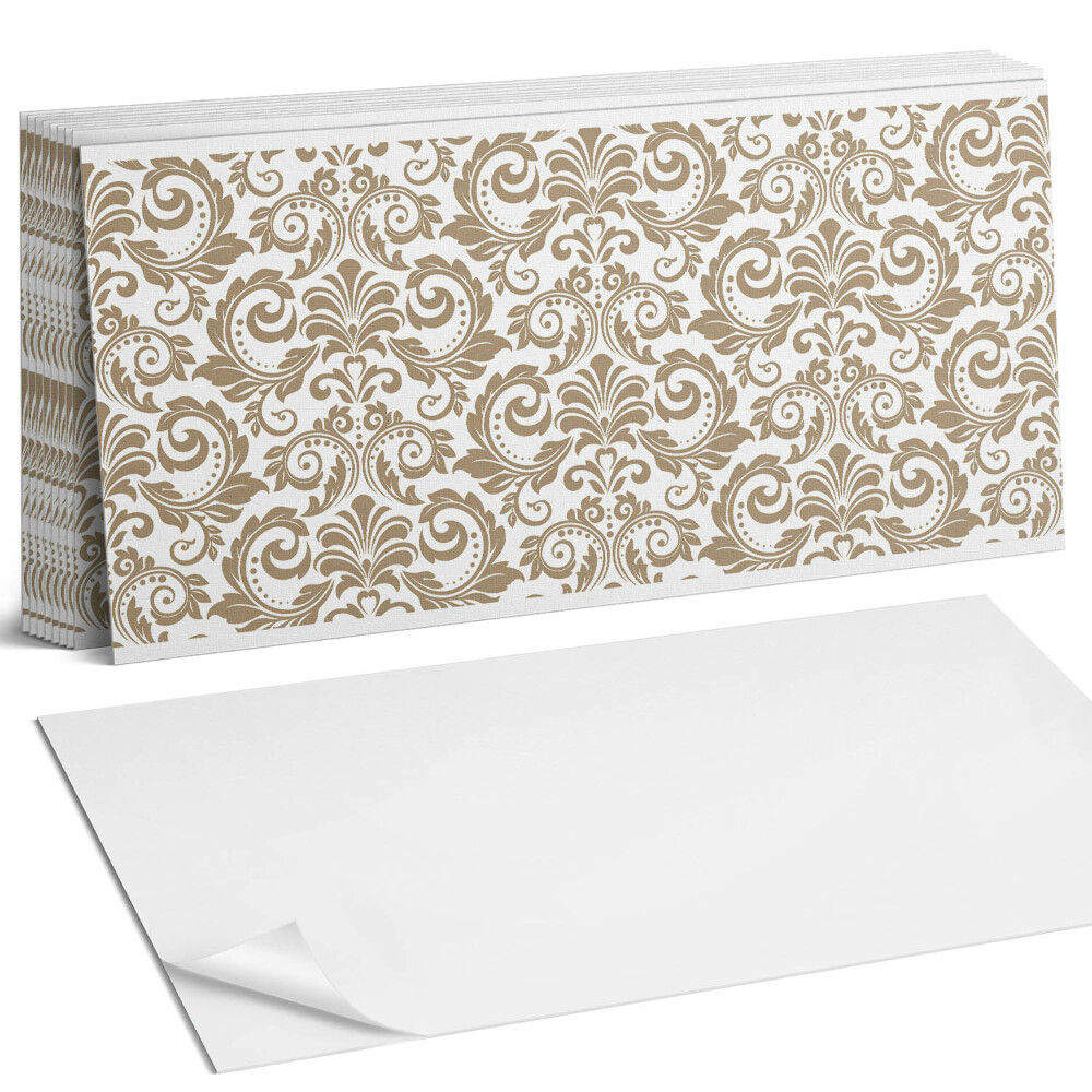 Samolepící panel na zeď Rostlinný vzor s ornamenty