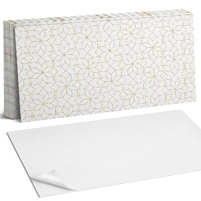 Obkladový panel do kuchyně Geometrický květinový vzor