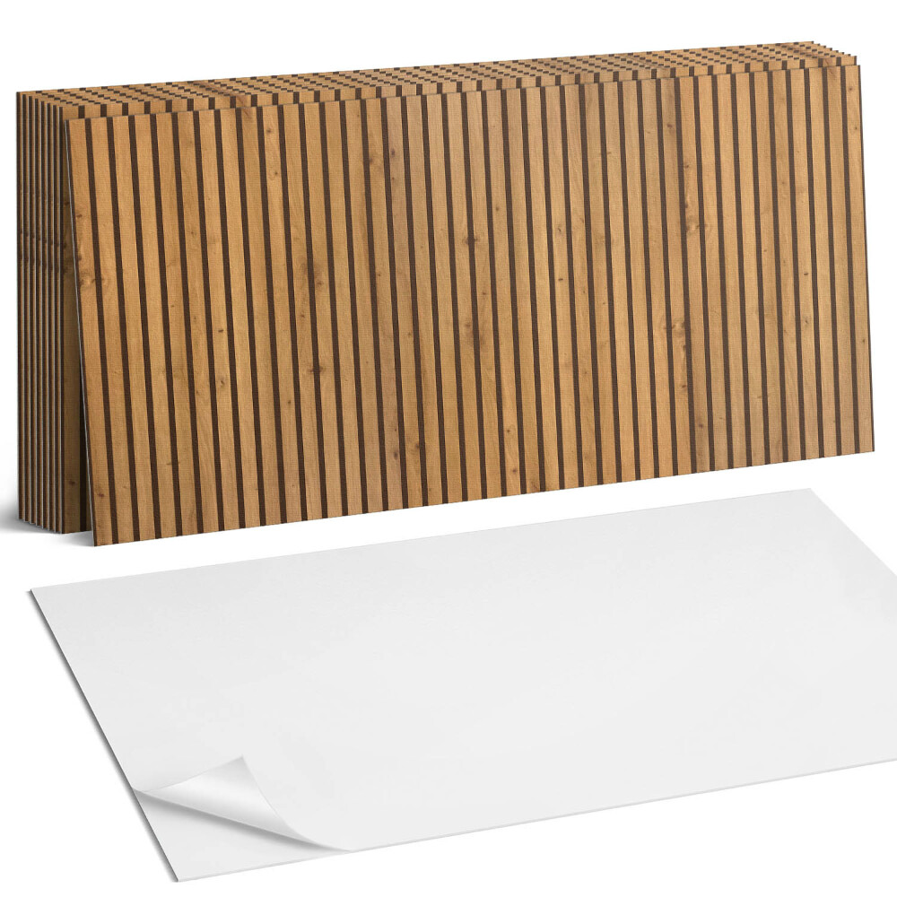 Samolepící panel na zeď Dřevěné svislé desky