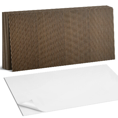 Nástěnný panel za linku Svislé dřevěné latě