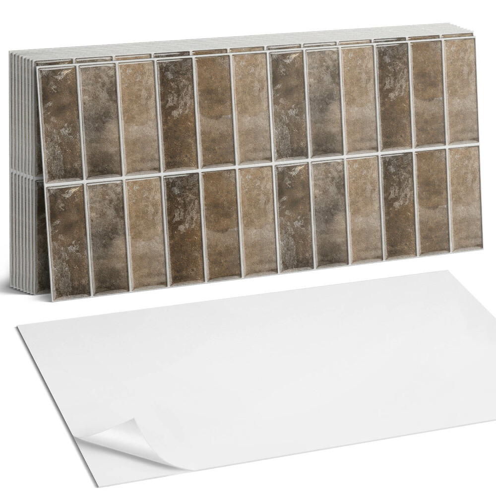 Nástěnný panel za linku Svislá žebra dlaždic