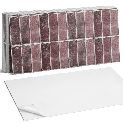 Nástěnný panel za linku Svislé pruhy v mozaice