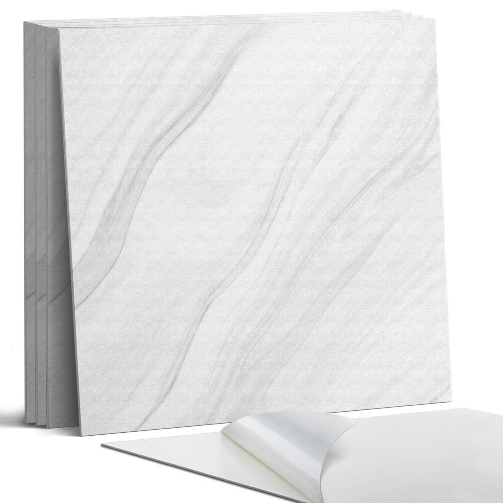 Dekorativní panel na zeď kvadratový Mramorový vzor s vlnami