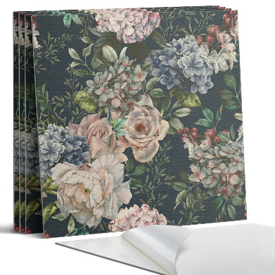 Nástěnný panel Květinový vzor na pozadí