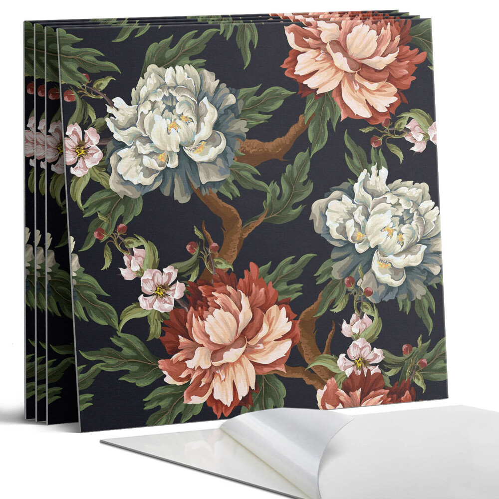 Pvc obkladový panel Květinový vzor na pozadí