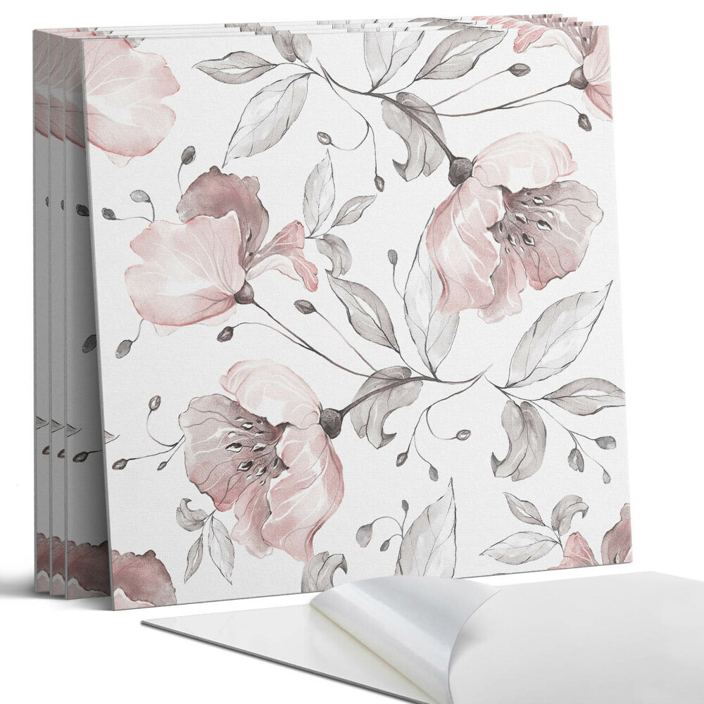 Pvc obkladový panel Květinový akvarelový vzor