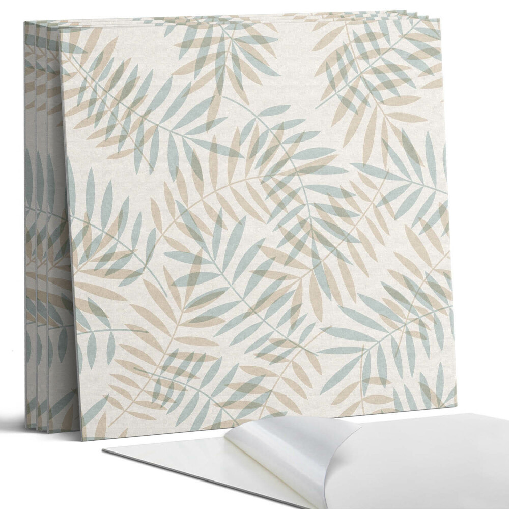 Dekorativní panel na zeď kvadratový Listy v jemném vzoru