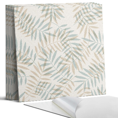 Dekorativní panel na zeď kvadratový Listy v jemném vzoru