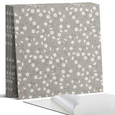 Dekorativní panel na zeď kvadratový Květinový vzor na pozadí