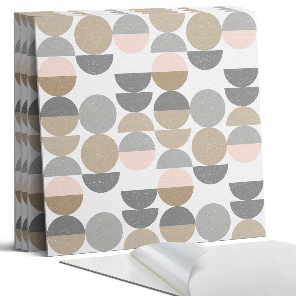 Nástěnný panel Geometrie kruhů a půlkruhů