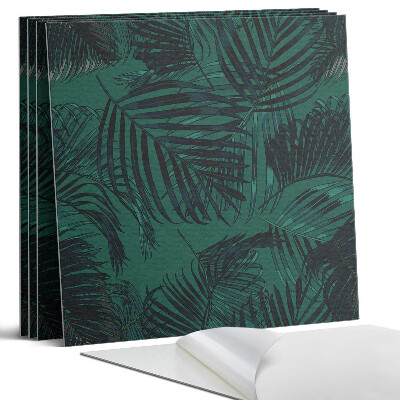 Dekorativní panel na zeď kvadratový Palmové listy na pozadí