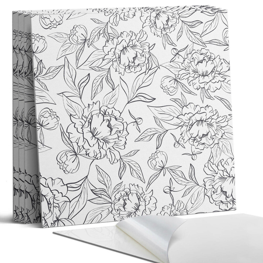 Nástěnný panel Květinový vzor s listy