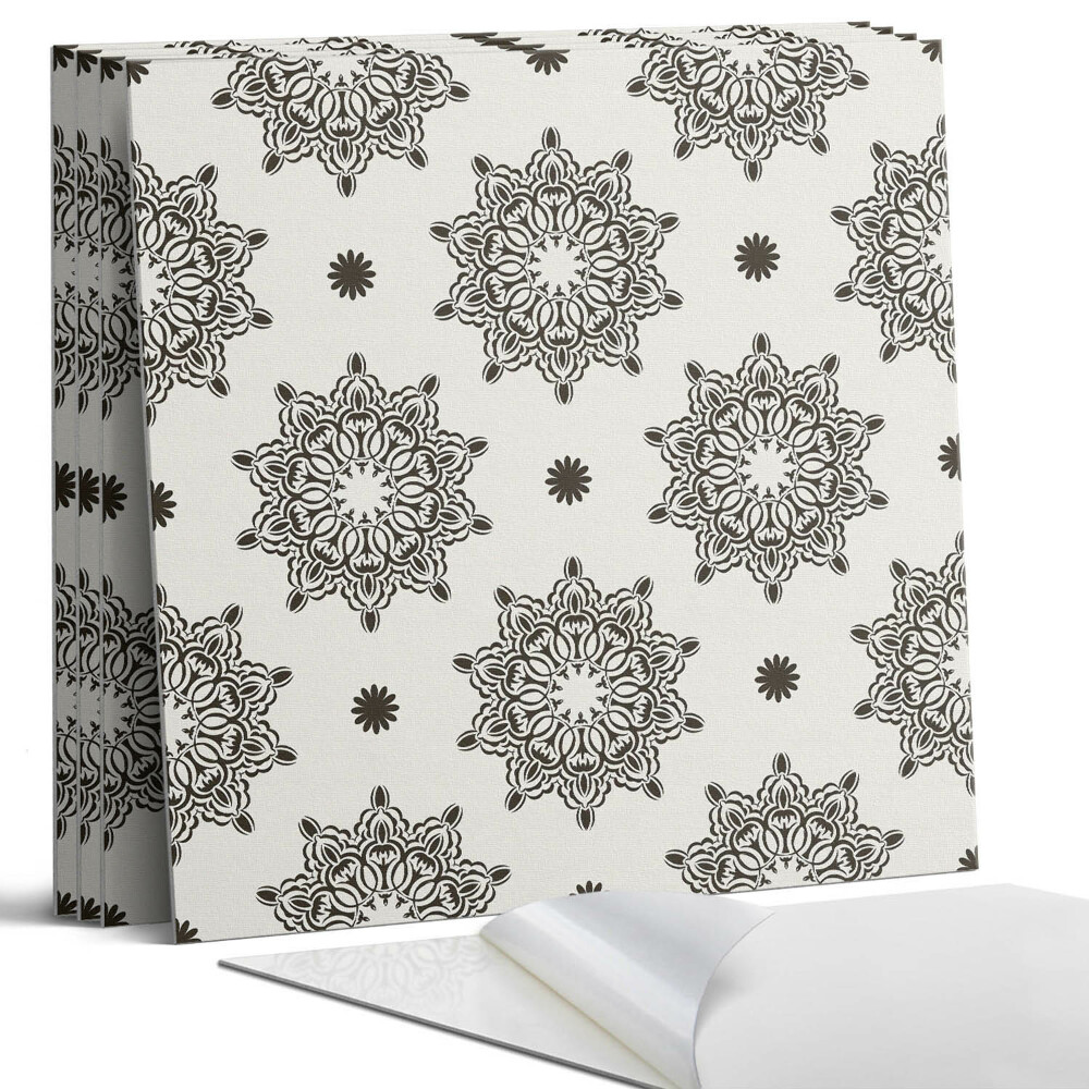 Dekorativní panel na zeď kvadratový Mandala vzor v mřížce