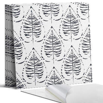 Nástěnný panel Rytmický listový vzor