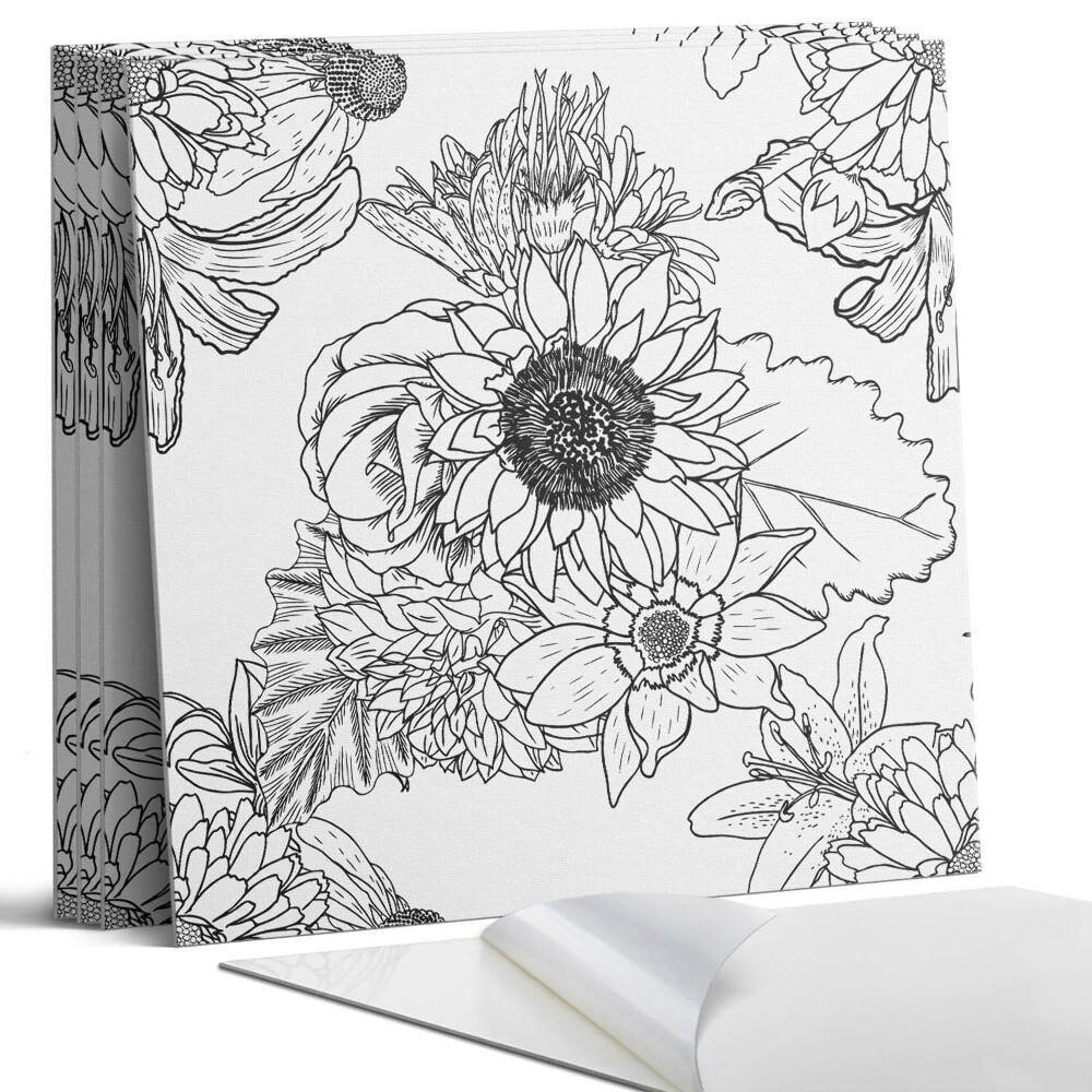 Pvc obkladový panel Květinový lineární vzor