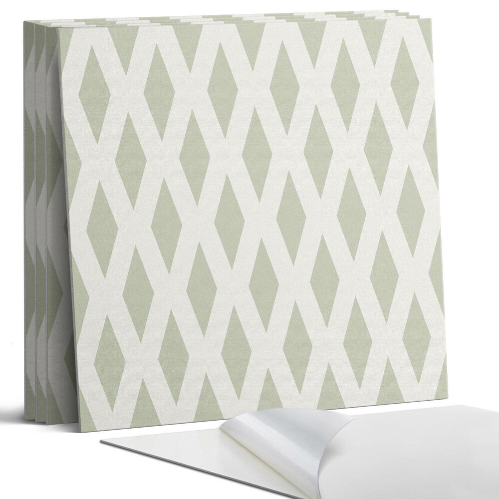 Dekorativní panel na zeď kvadratový Diamantový vzor v mřížce