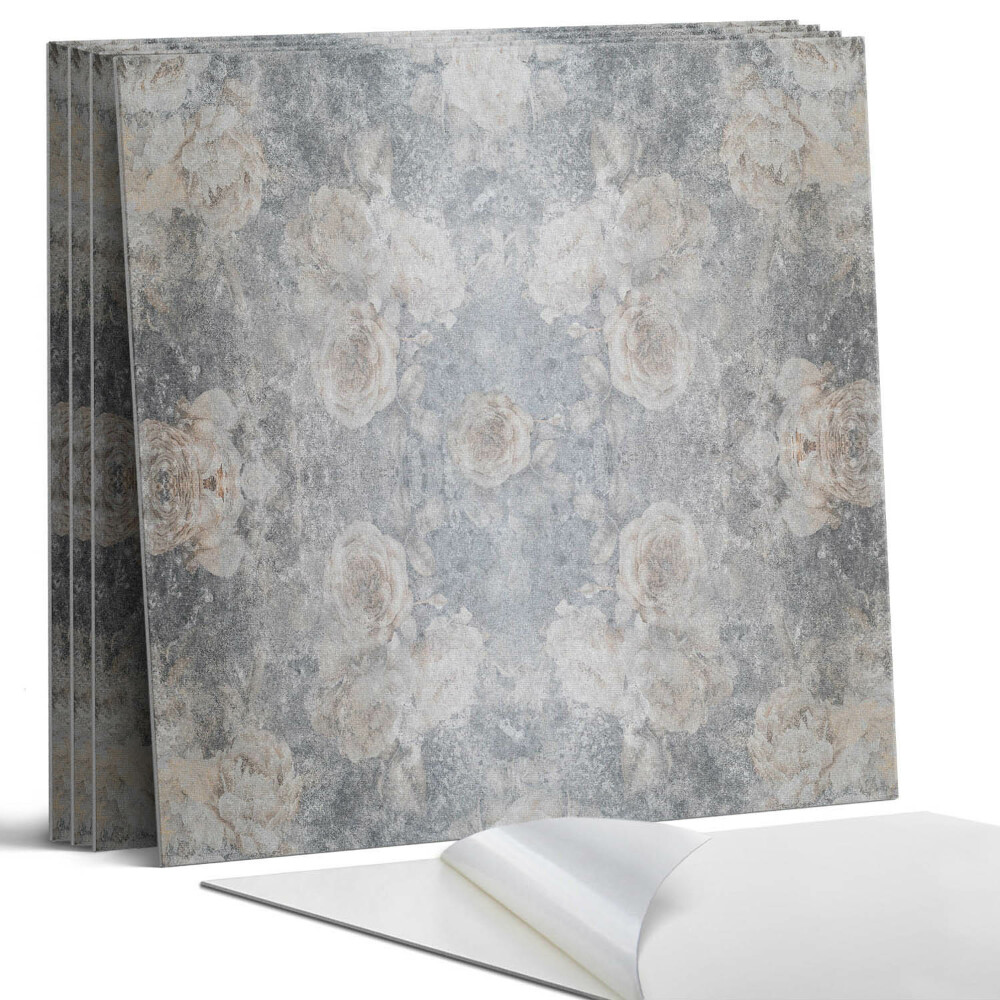 Pvc obkladový panel Květinový vzor v pozadí