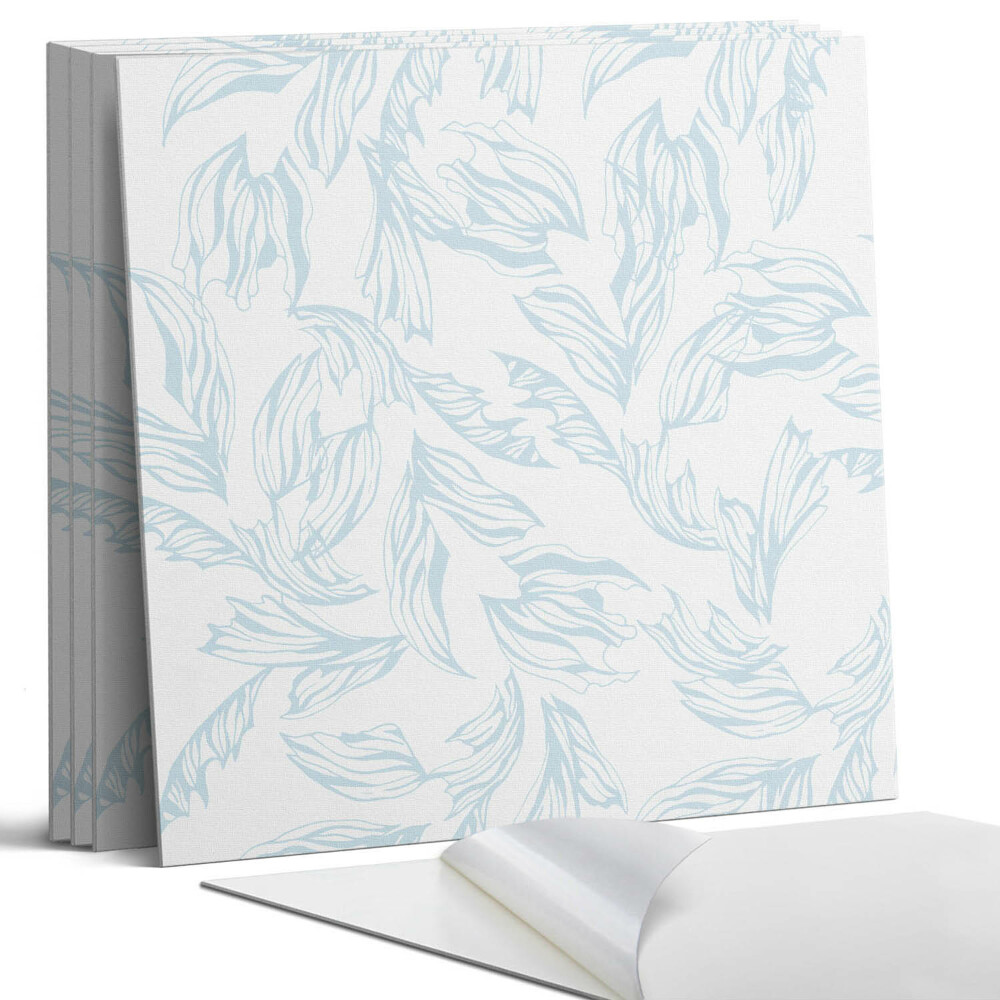 Dekorativní panel na zeď kvadratový Jemný listový vzor