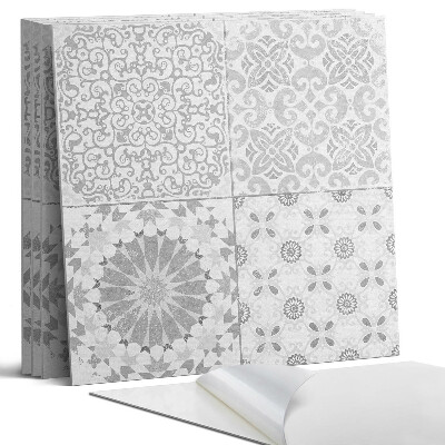 Dekorativní panel na zeď kvadratový Geometrické a květinové vzory