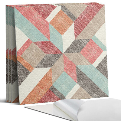 Nástěnný panel Geometrie v barevných tvarech