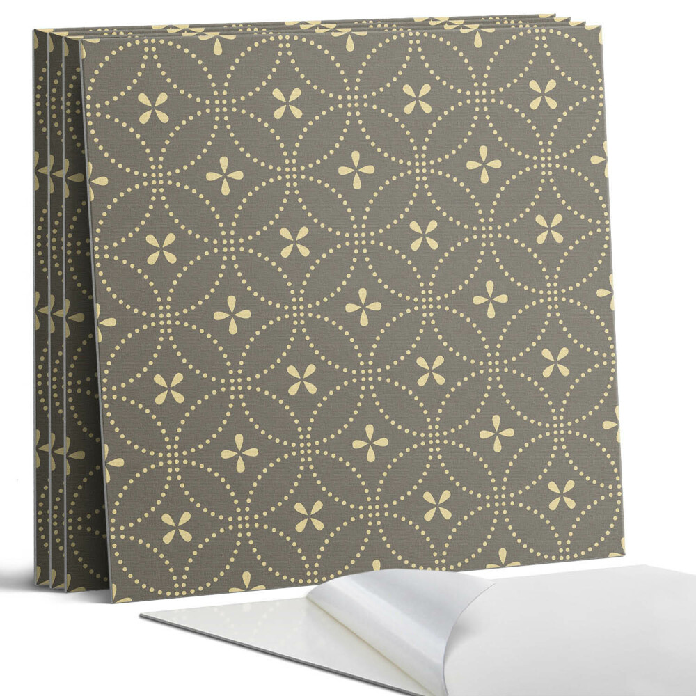 Dekorativní panel na zeď kvadratový Vzor s jemnými květy