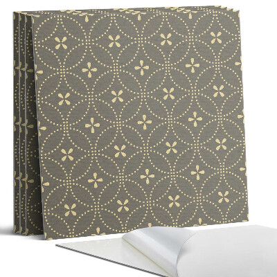 Dekorativní panel na zeď kvadratový Vzor s jemnými květy