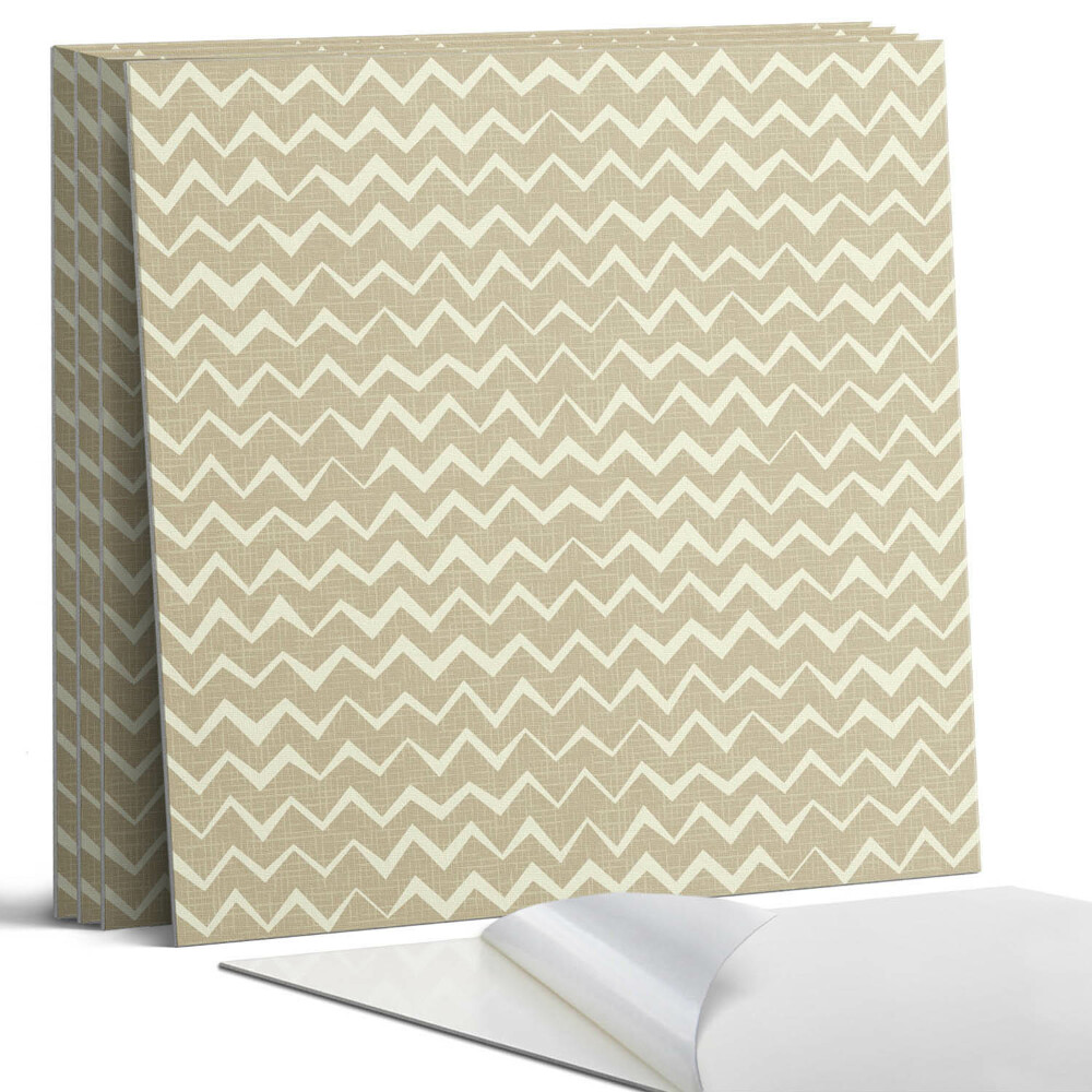 Dekorativní panel na zeď kvadratový Klikaté čáry na textuře pozadí