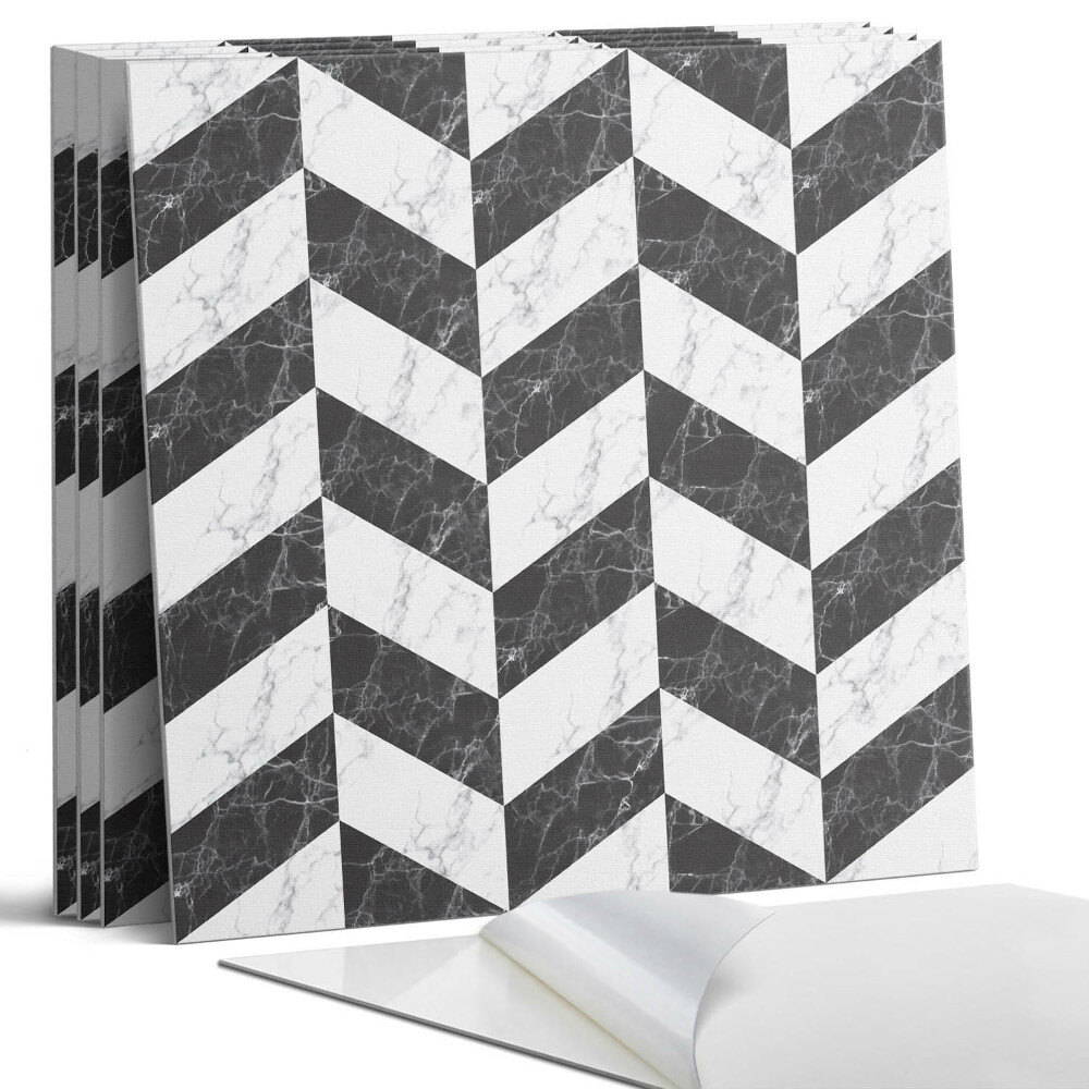 Dekorativní panel na zeď kvadratový Mramorový vzor rybí kosti