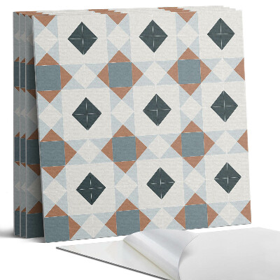 Dekorativní panel na zeď kvadratový Geometrický vzor dlaždic