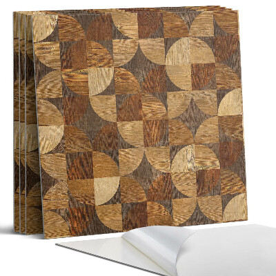 Nástěnný panel Geometrický dřevěný vzor