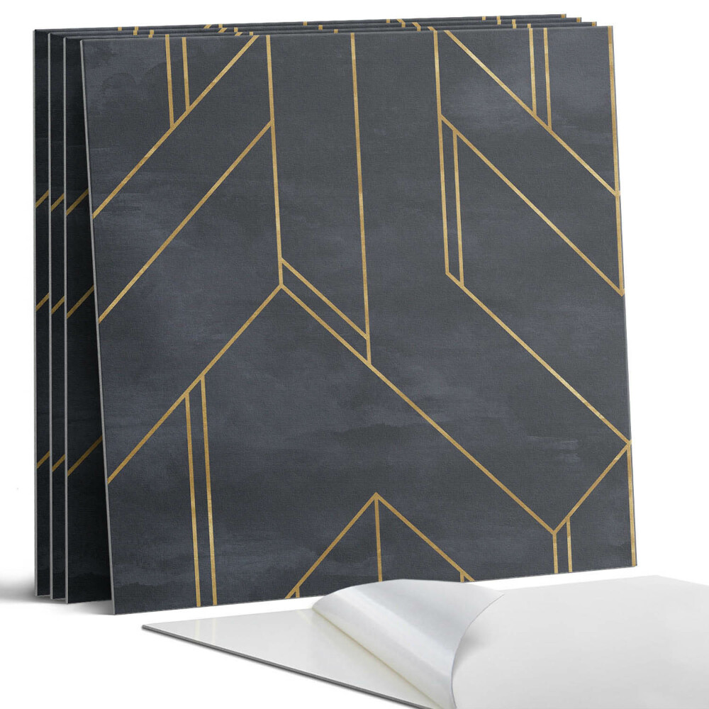 Dekorativní panel na zeď kvadratový Geometrie čar a tvarů