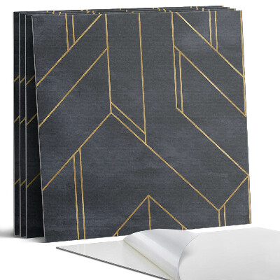 Dekorativní panel na zeď kvadratový Geometrie čar a tvarů