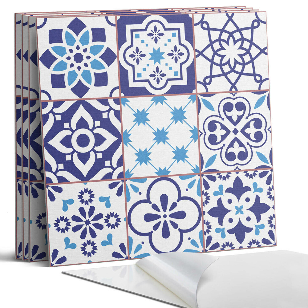 Dekorativní panel na zeď kvadratový Geometrické vzory v dlaždicích