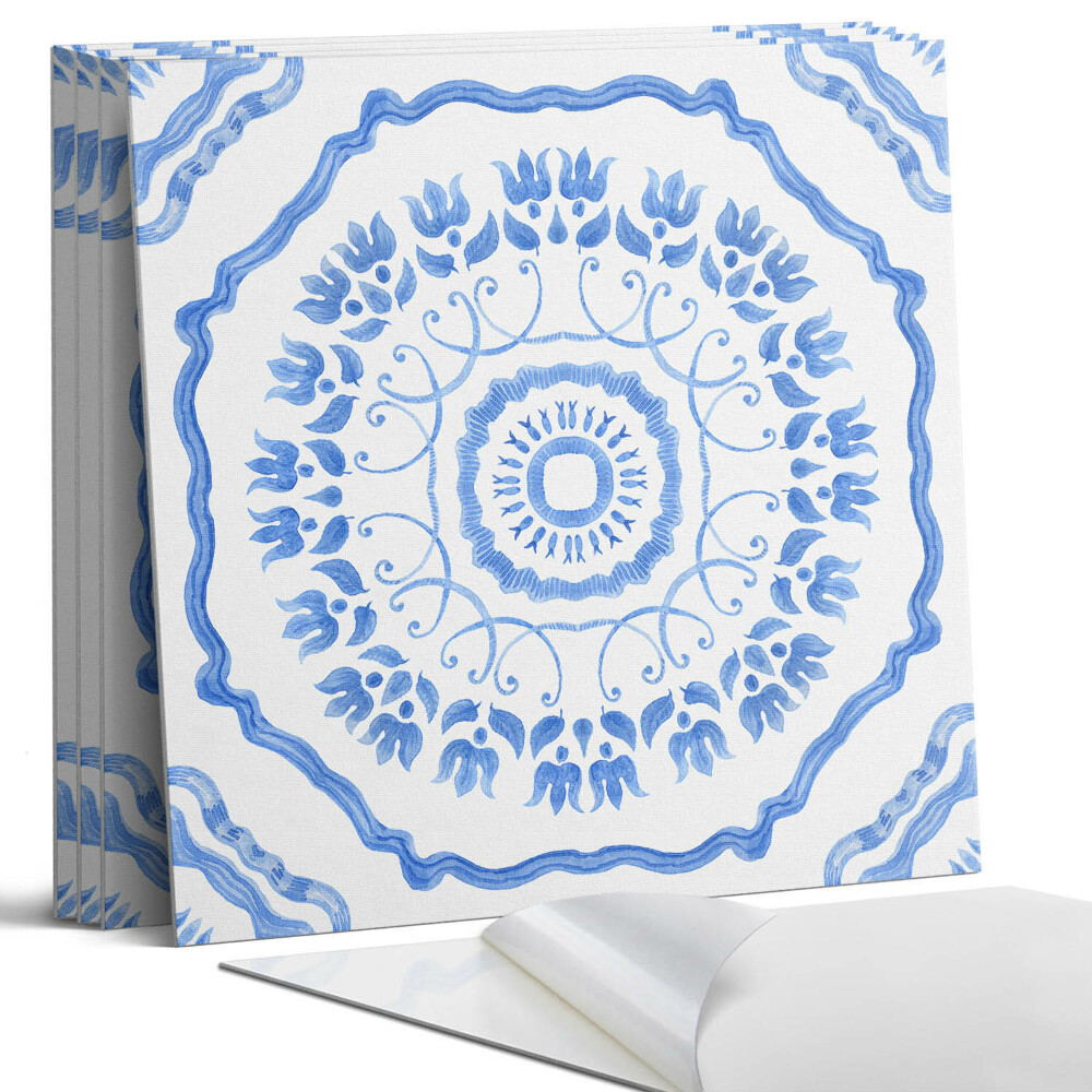 Pvc obkladový panel Květinový motiv v kruhu