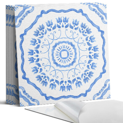 Pvc obkladový panel Květinový motiv v kruhu