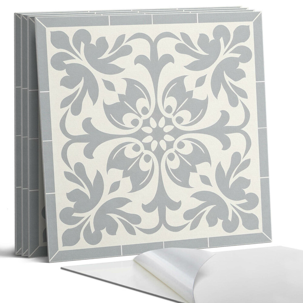 Pvc obkladový panel Rostlinný vzor na dlaždicích