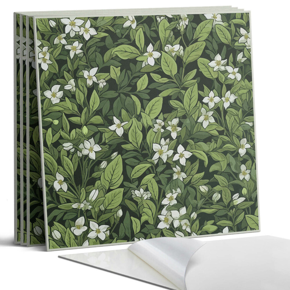 Dekorativní panel na zeď kvadratový Květinový rostlinný vzor