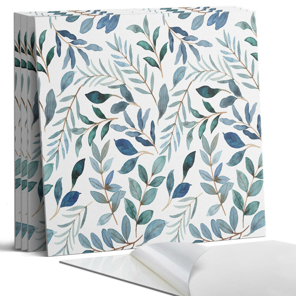 Dekorativní panel na zeď kvadratový Listový vzor na pozadí