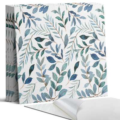 Dekorativní panel na zeď kvadratový Listový vzor na pozadí