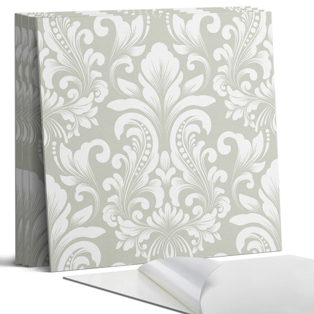 Nástěnný panel Rostlinný vzor s ornamenty