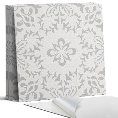 Dekorativní panel na zeď kvadratový Květinový vzor s detaily