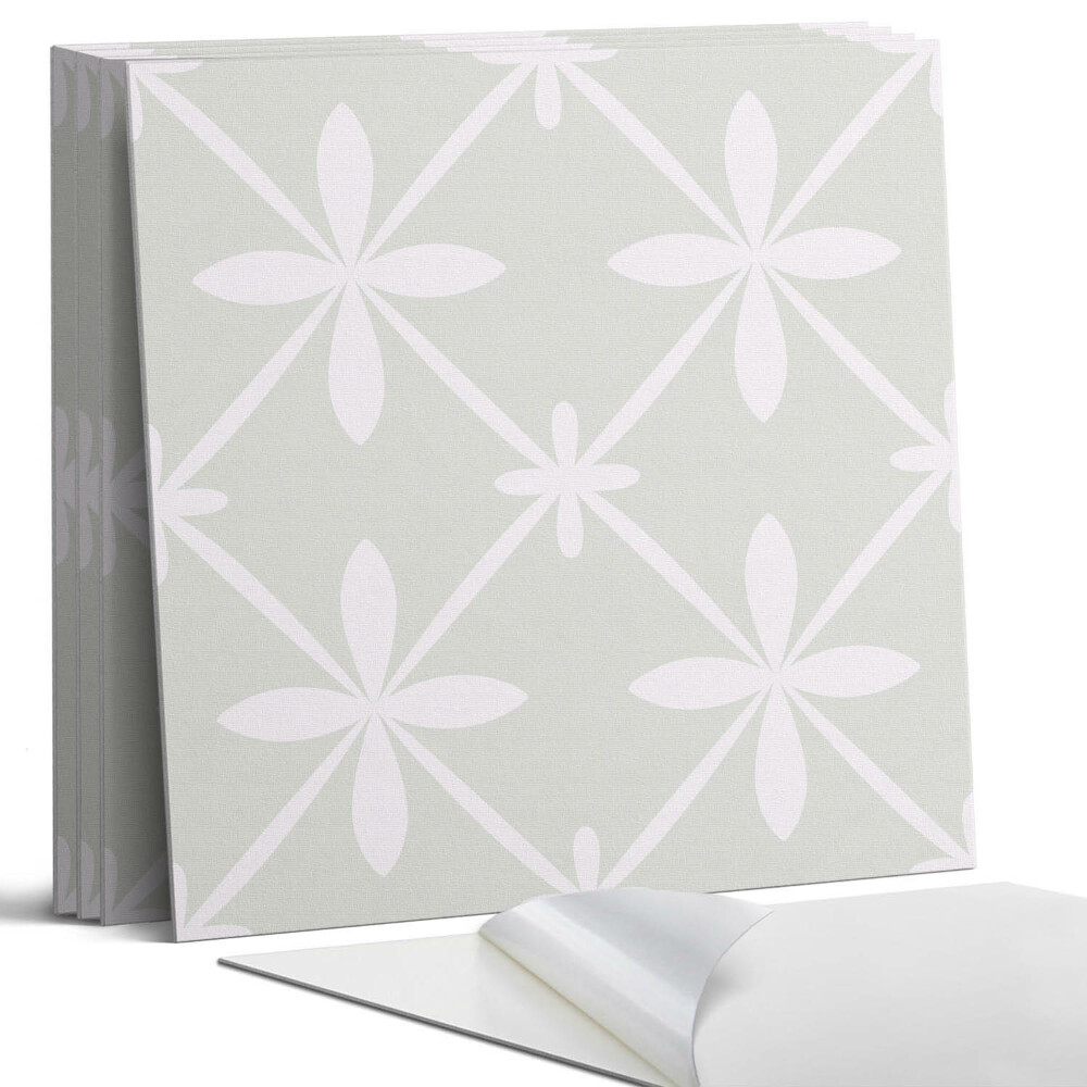 Dekorativní panel na zeď kvadratový Květinový vzor ze síťoviny