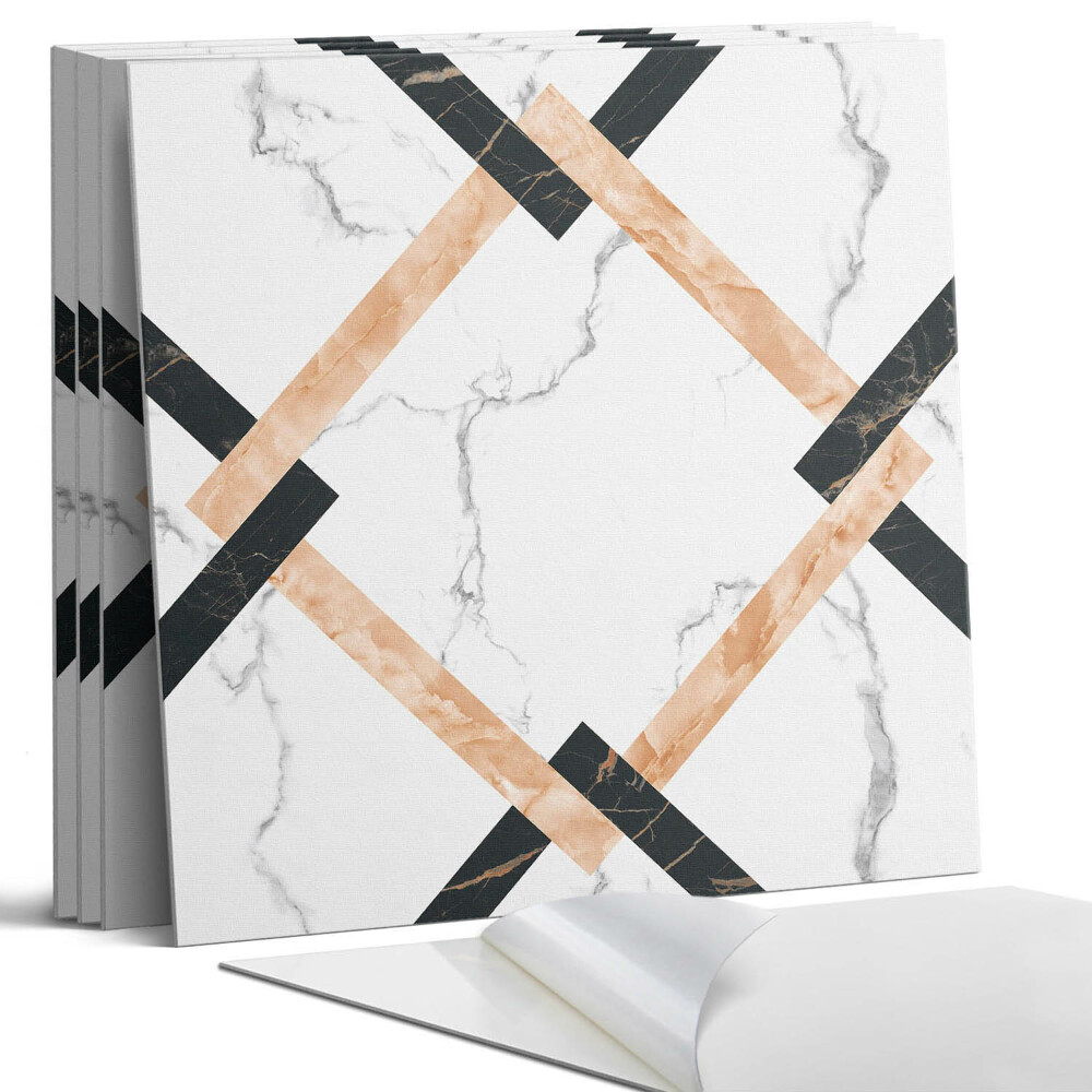 Dekorativní panel na zeď kvadratový Geometrické mramorové vzory