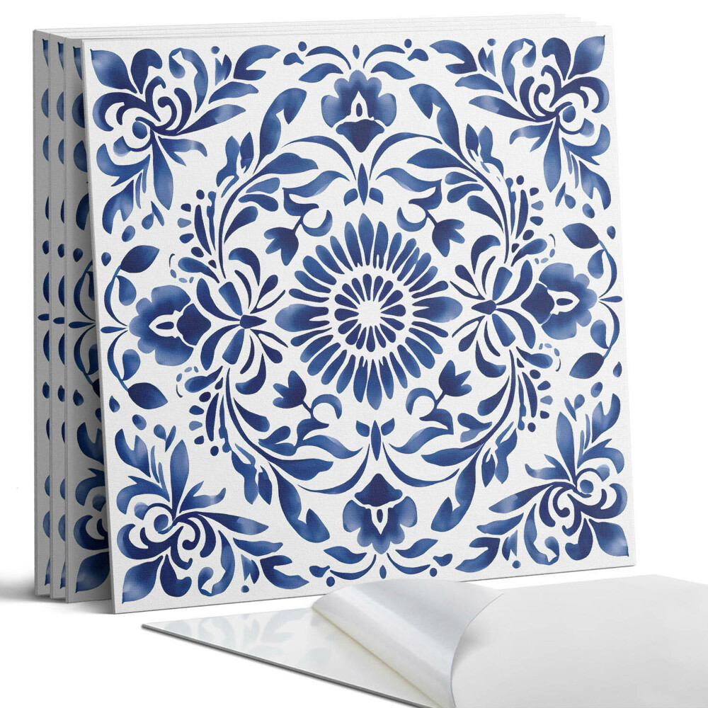 Nástěnný panel Květinový vzor s ornamenty