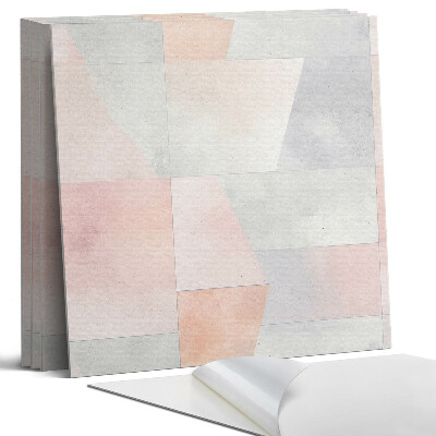 Dekorativní panel na zeď kvadratový Geometrie v pastelových barvách