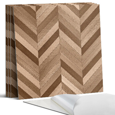 Dekorativní panel na zeď kvadratový Vzor rybí kosti dřeva