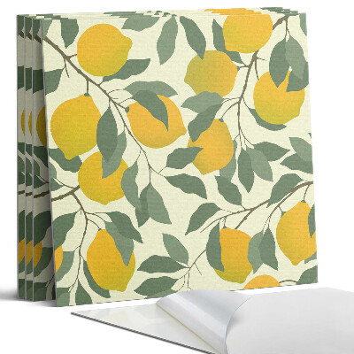 Nástěnný panel Citronový botanický vzor